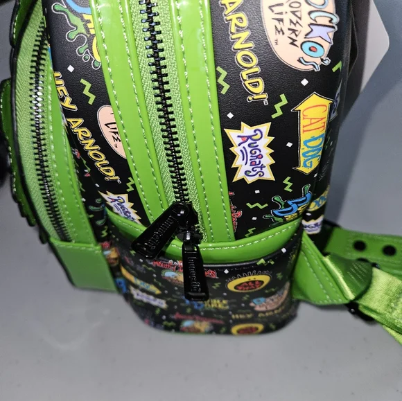 Loungefly 90's Nickelodeon Characters Mini Backpack NWT - Picture 4 of 7